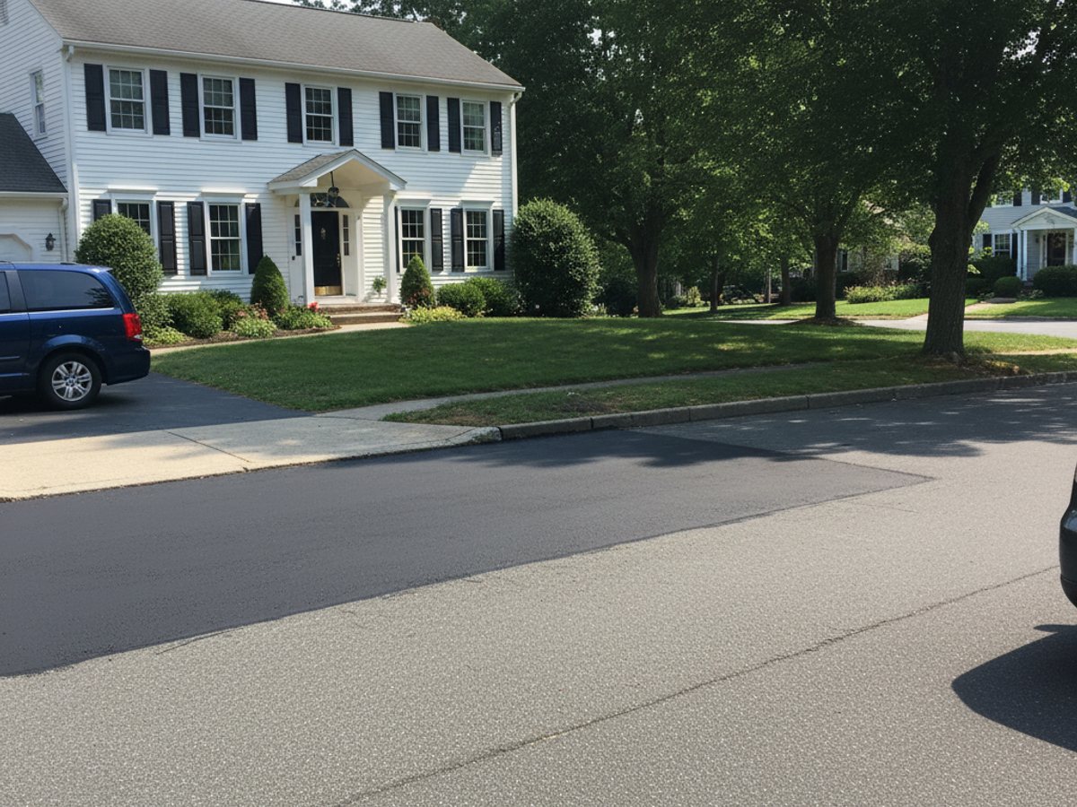 Asphalt Crack Repair completed by Horizon Asphalt Solutions in Staten Island, NY