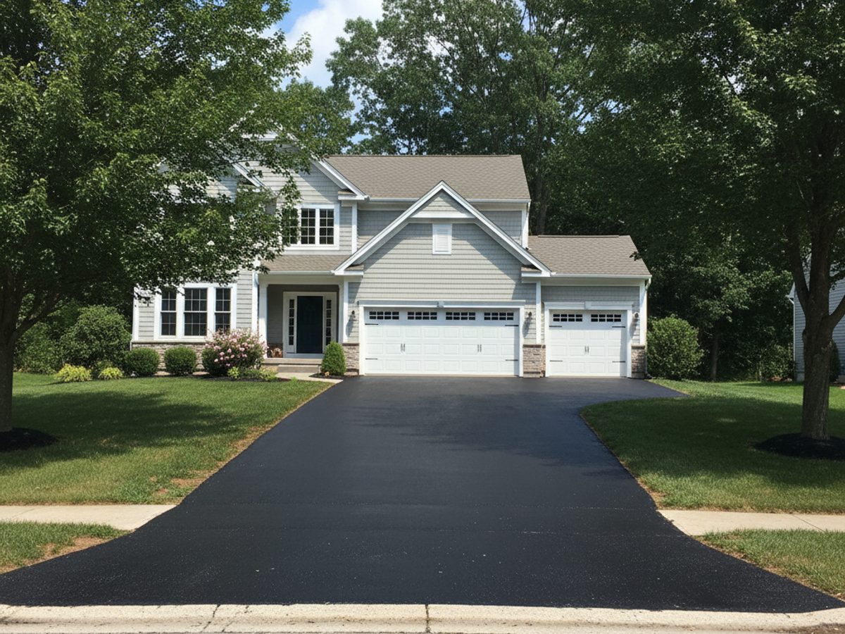 Asphalt Driveway Paving completed by Horizon Asphalt Solutions in Hempstead, NY